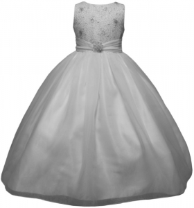 GIRLS CASUAL DRESSES  (0515565) WHITE